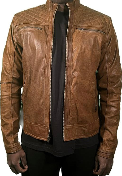 Smooth Cafe Men's Leather Jacket